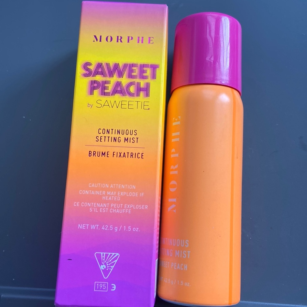 COPY   Relished fo r previous buyer - MorphexSaweeetie peach setting spray